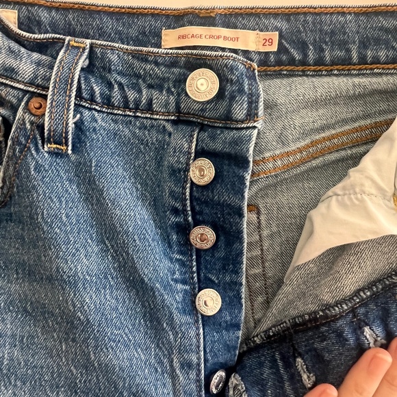 Levi's Premium Ribcage Cropped Bootcut Women's Jeans Size 29 - Picture 5 of 11
